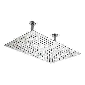 Hudson Reed Ceiling Rectangular Fixed Shower Head - Chrome