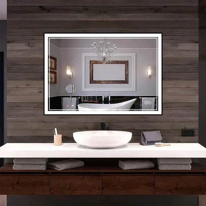 Infinity Sp Front-lit Framed Bathroom LED Vanity Mirror