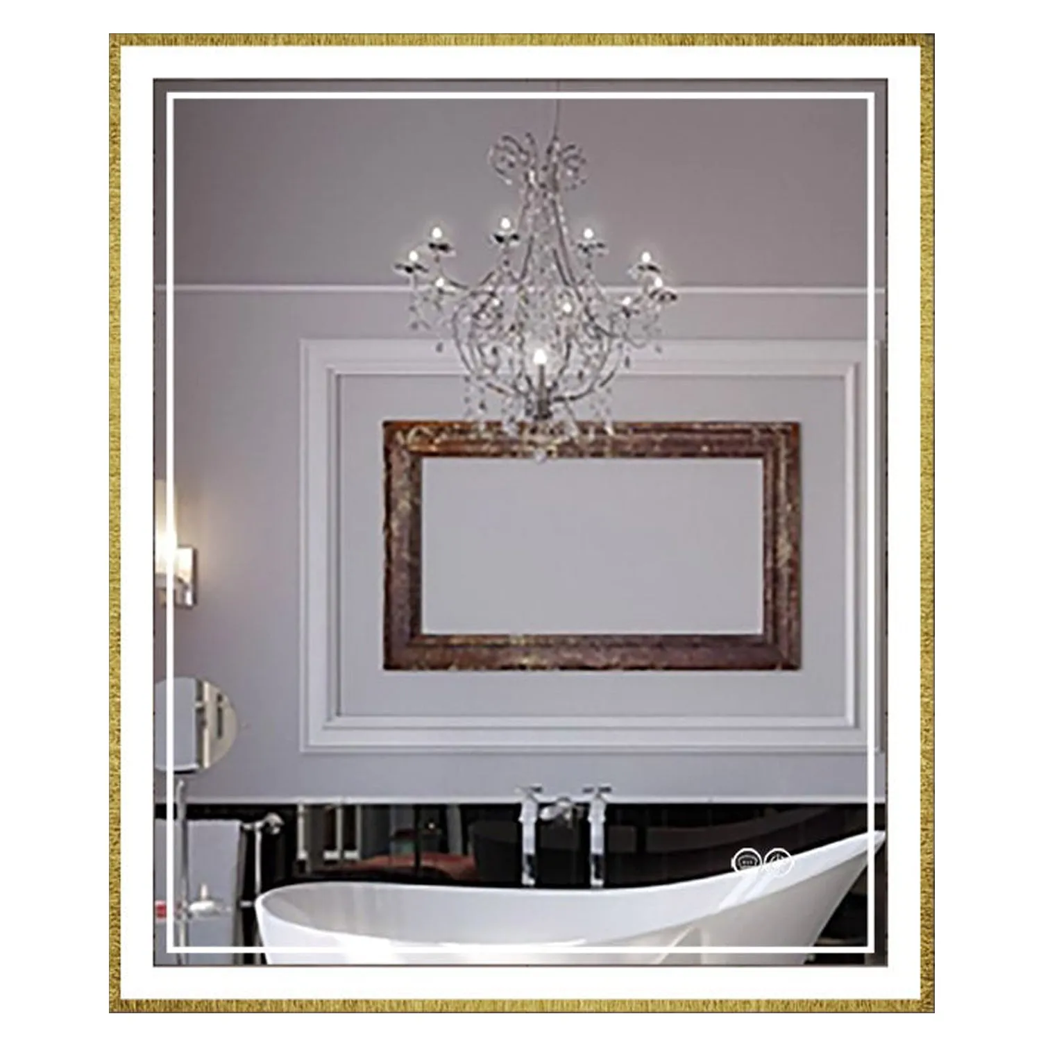 Infinity Sp Front-lit Framed Bathroom LED Vanity Mirror