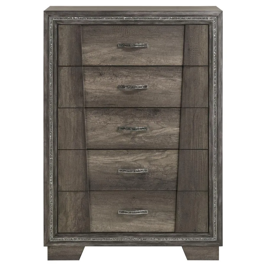 Janine 5-piece Bedroom Set Grey