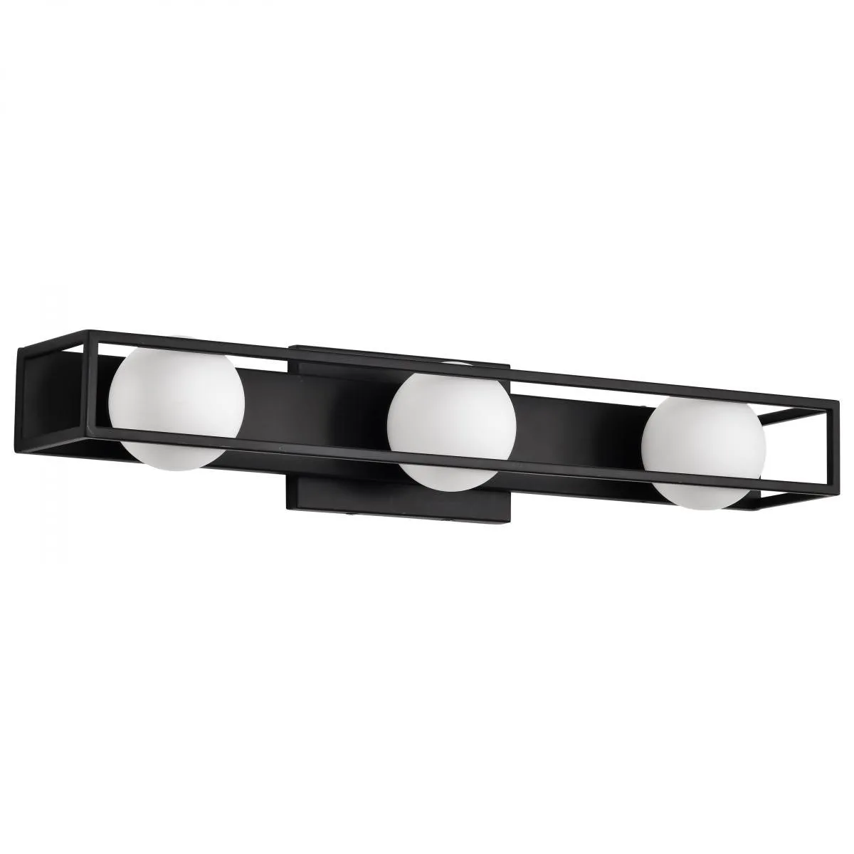 Jenkins 24" 3 Lights LED Bathroom Vanity Light, Matte Black Finish