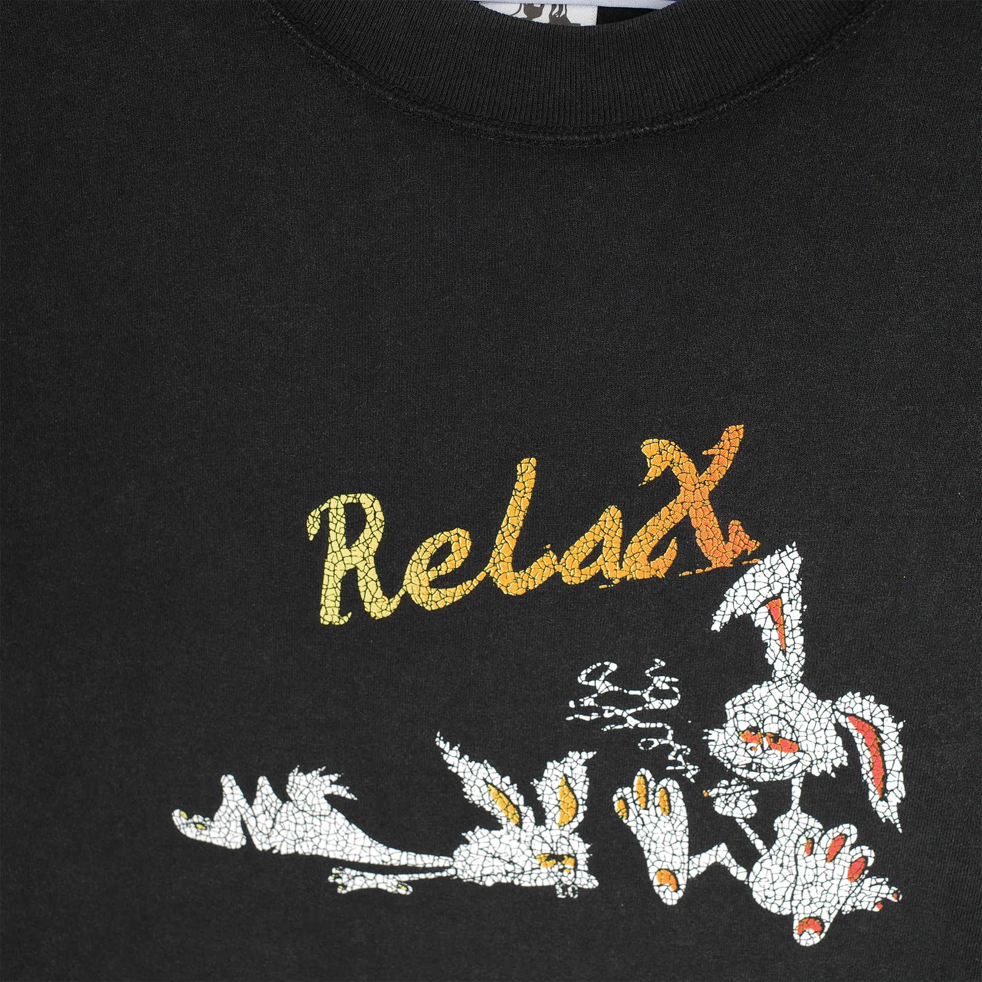 Jungles Jungles Relax Vintage Wash Reversible T-Shirt Washed Black