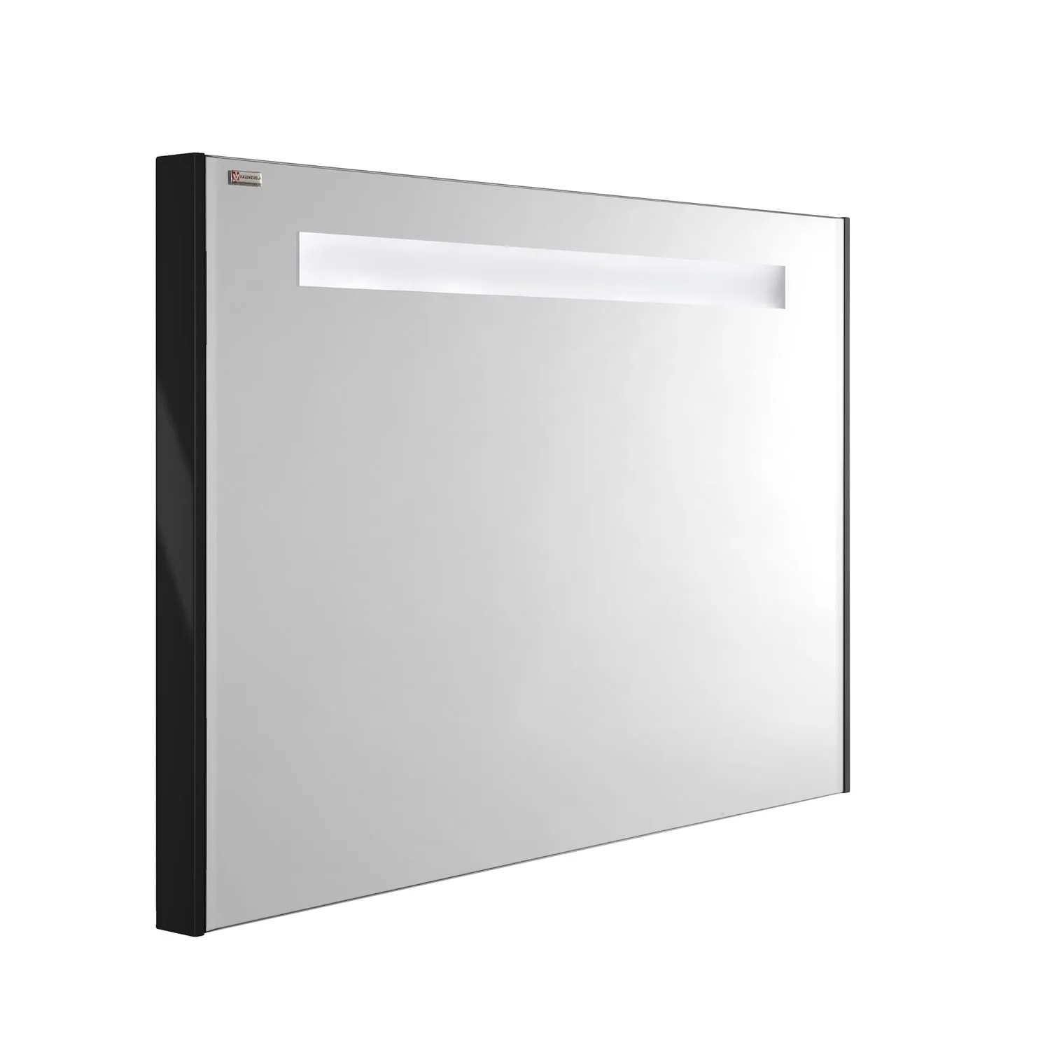 LED Backlit Bathroom Vanity Mirror, Wall Mount, Black, Serie Dune/Solco by VALENZUELA