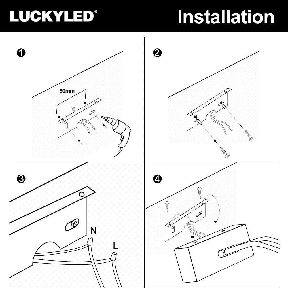 Led Wall Lamp - Bathroom Mirror Light