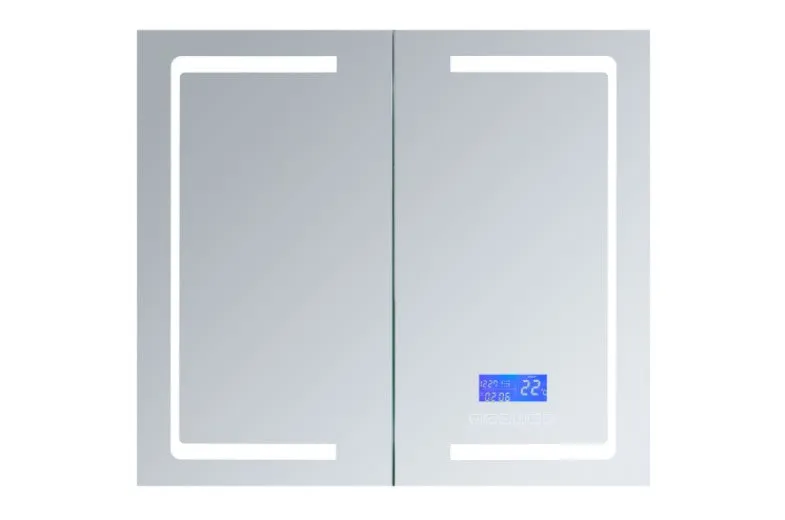 Lexora Bracciano 36" Wide x 32" Tall LED Medicine Cabinet w/ Defogger
