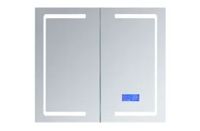 Lexora Bracciano 36" Wide x 32" Tall LED Medicine Cabinet w/ Defogger