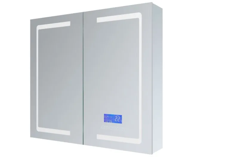 Lexora Bracciano 36" Wide x 32" Tall LED Medicine Cabinet w/ Defogger