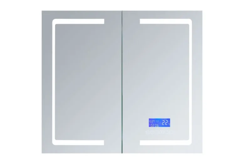 Lexora Bracciano 36" Wide x 36" Tall LED Medicine Cabinet w/ Defogger