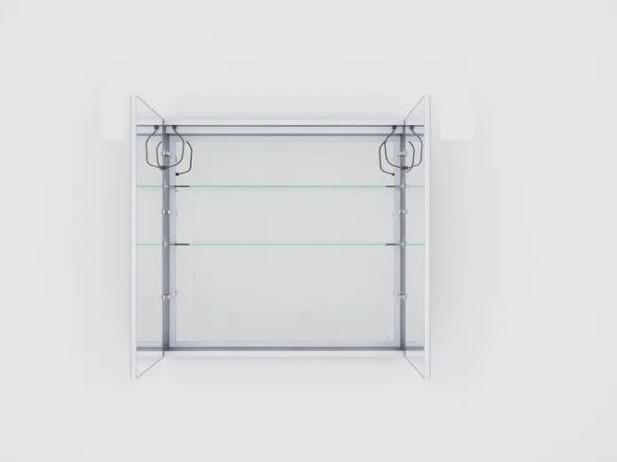 Lexora Bracciano 36" Wide x 36" Tall LED Medicine Cabinet w/ Defogger