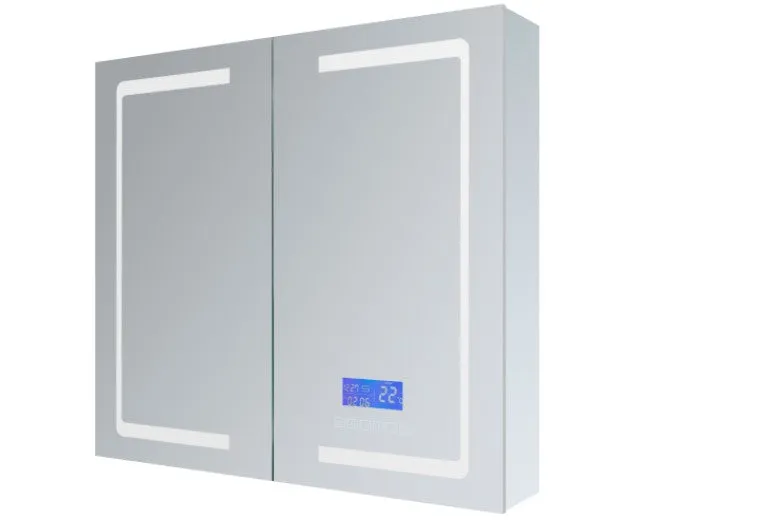 Lexora Bracciano 36" Wide x 36" Tall LED Medicine Cabinet w/ Defogger