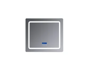 Lexora Caldona 36" Wide x 36" Tall LED Mirror w/ Defogger