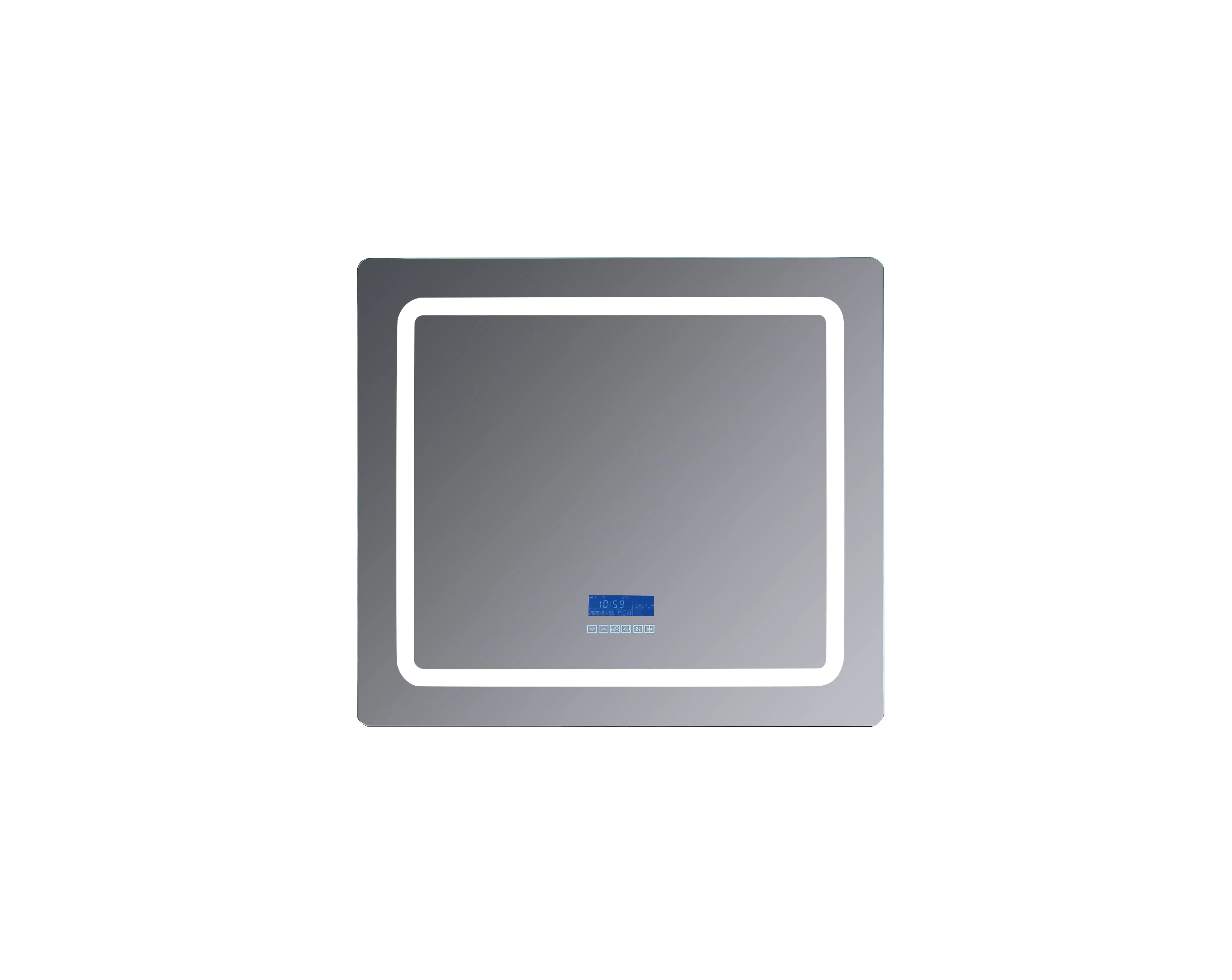 Lexora Caldona 36" Wide x 36" Tall LED Mirror w/ Defogger