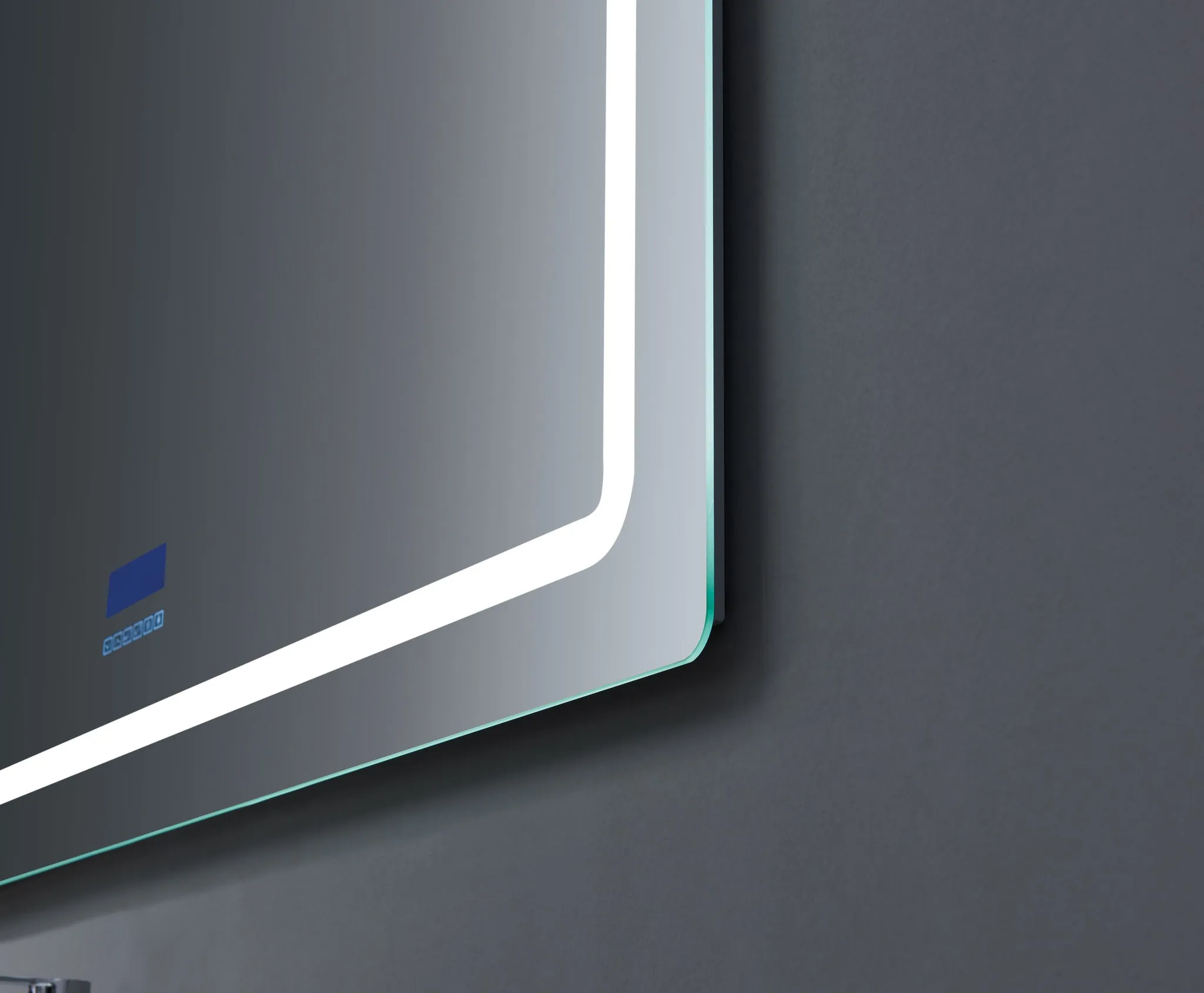 Lexora Caldona 60" Wide x 32" Tall LED Mirror w/ Defogger