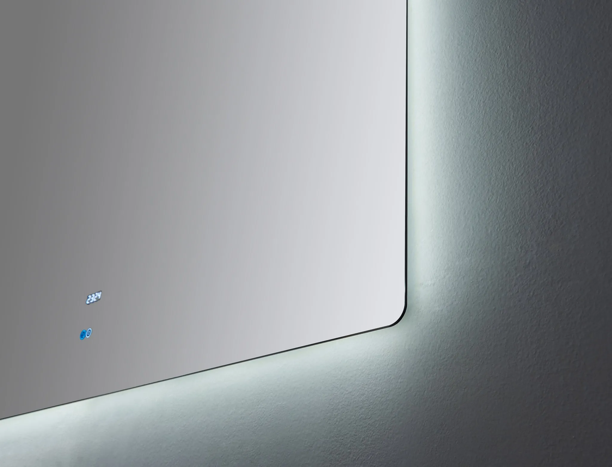 Lexora Lugano 30" Wide x 32" Tall LED Mirror w/ Defogger