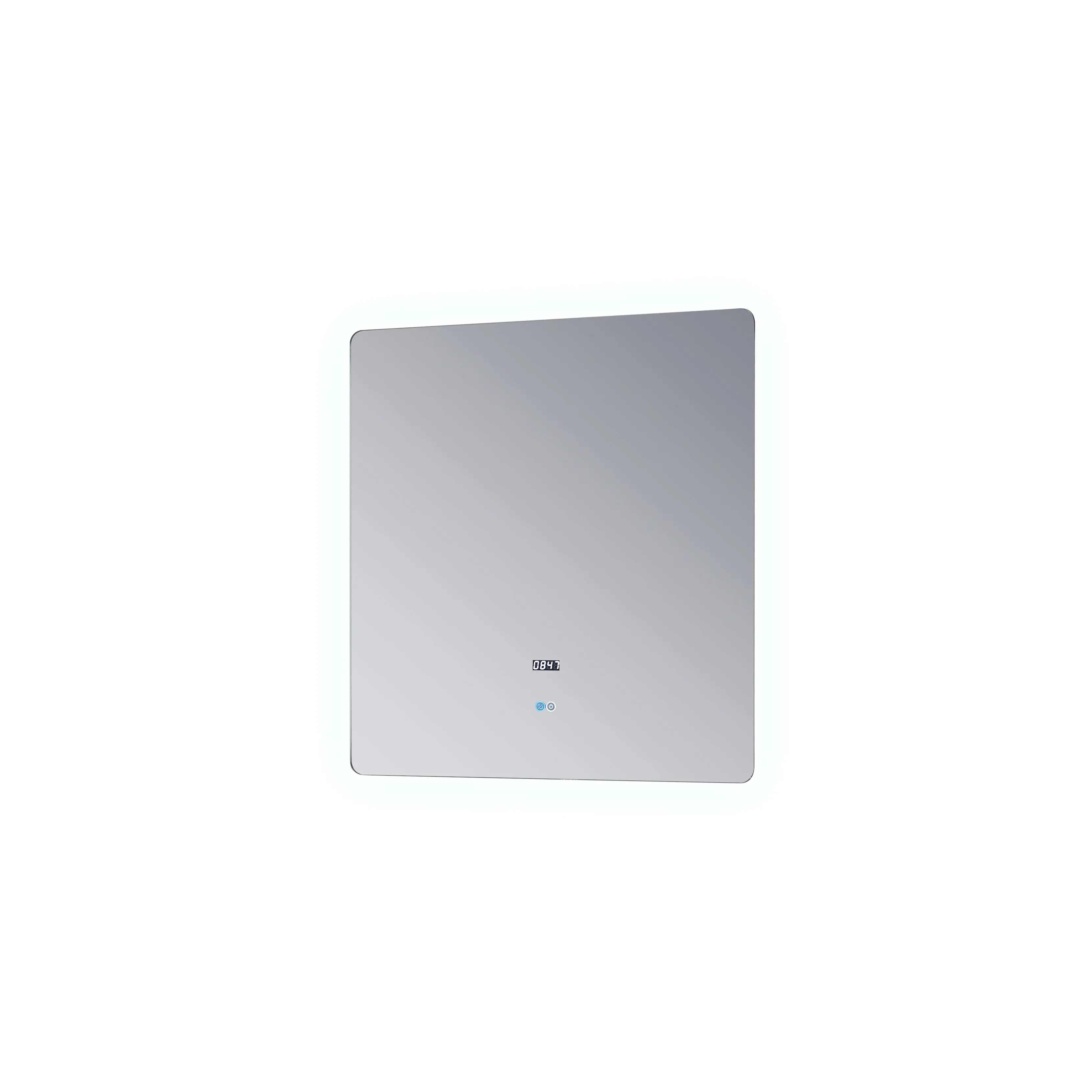 Lexora Lugano 30" Wide x 32" Tall LED Mirror w/ Defogger