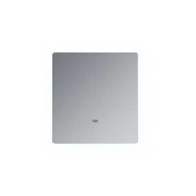 Lexora Lugano 30" Wide x 32" Tall LED Mirror w/ Defogger