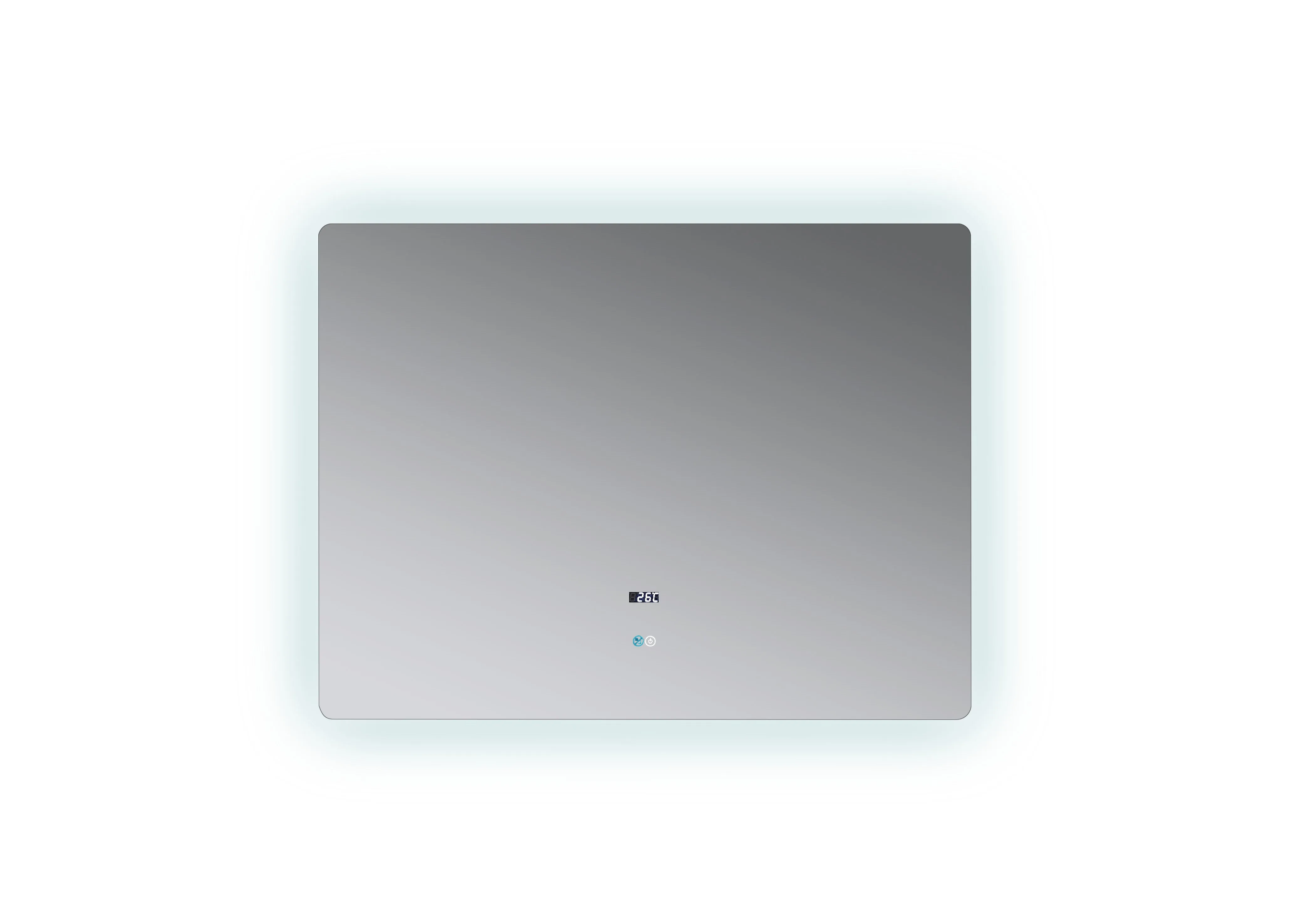 Lexora Lugano 42" Wide x 32" Tall LED Mirror w/ Defogger
