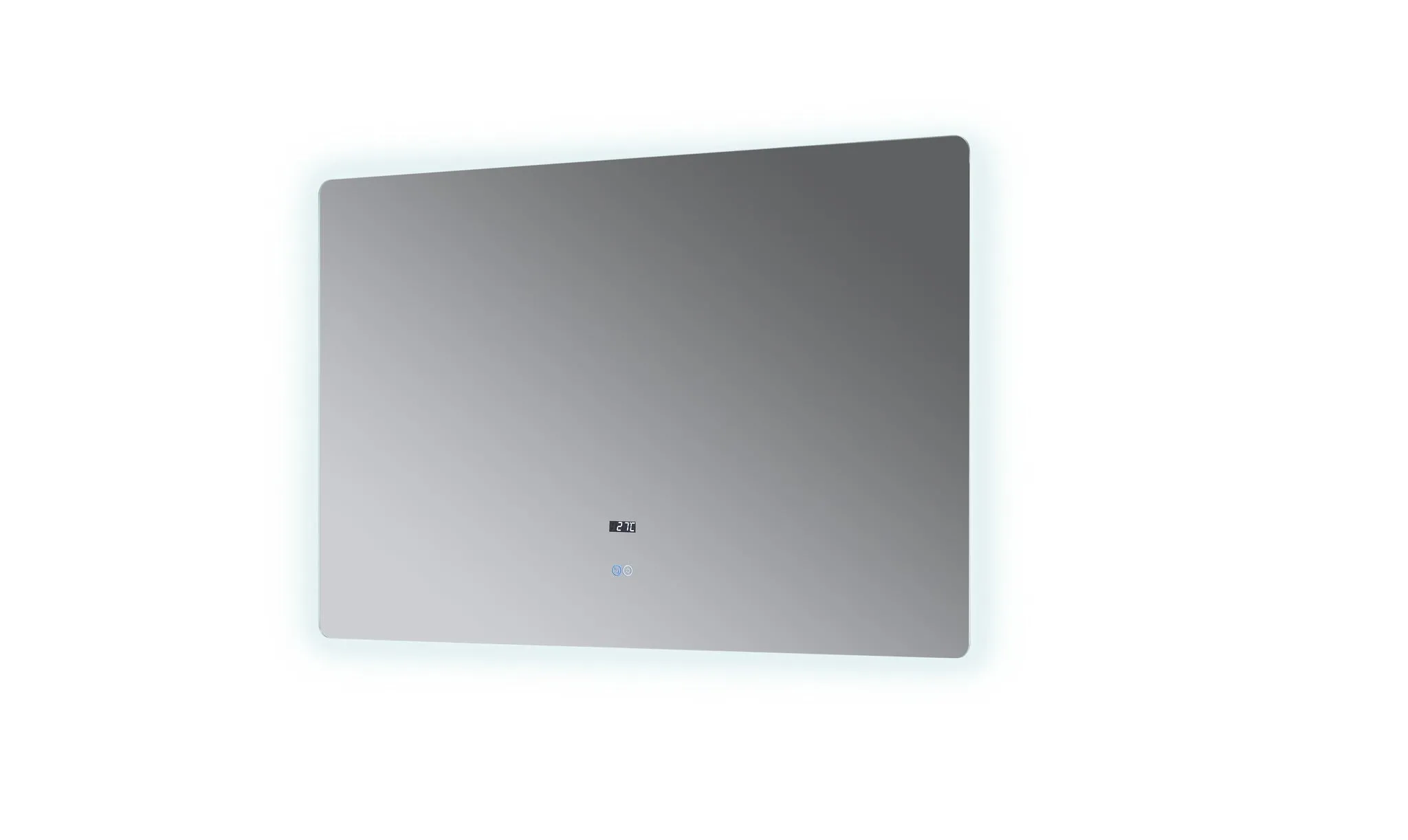 Lexora Lugano 48" Wide x 32" Tall LED Mirror w/ Defogger