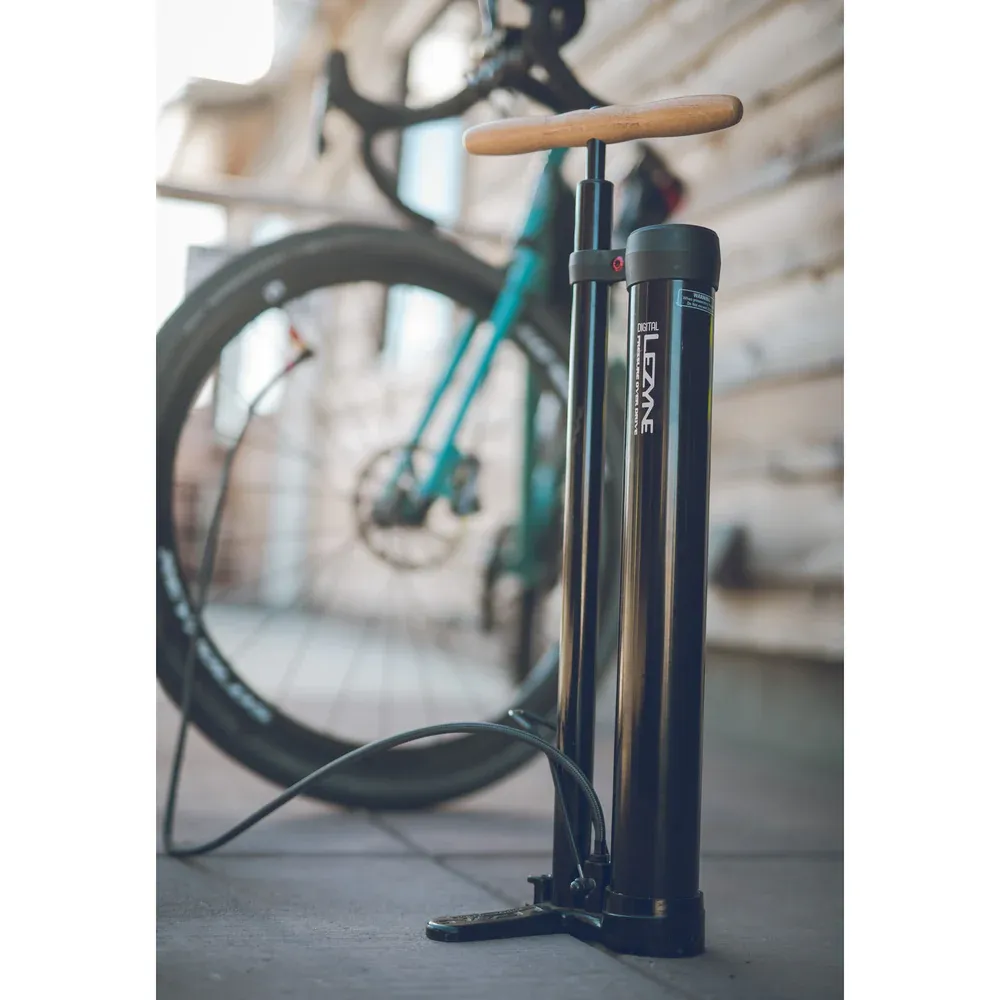 Lezyne Digital Presser Over Drive Gloss Black