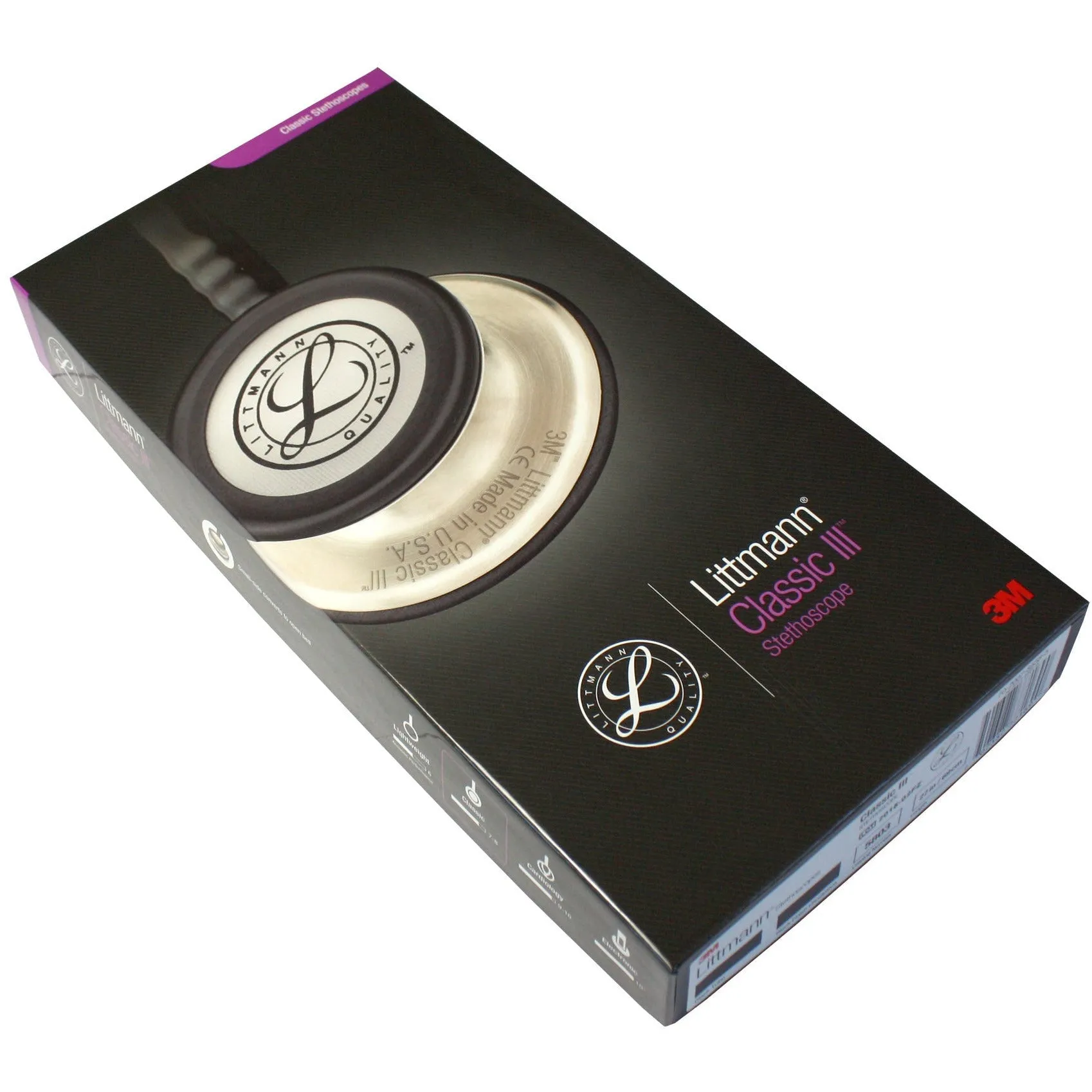 Littmann Classic III Monitoring Stethoscope: All Black 5803 - Freshers Voucher