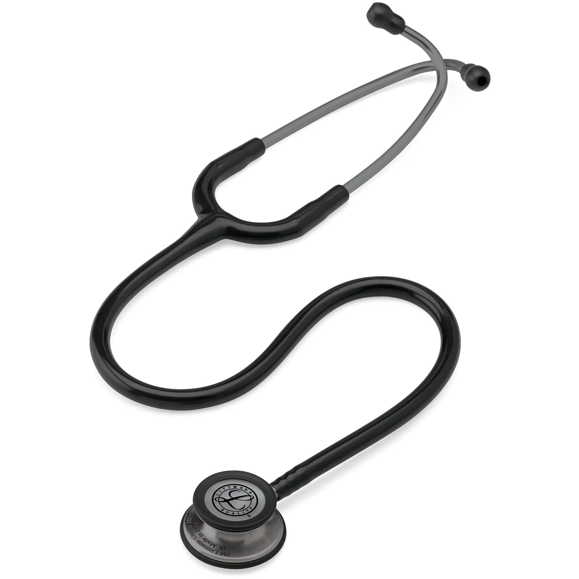 Littmann Classic III Monitoring Stethoscope: Black and Smoke 5811 - Over Engraved