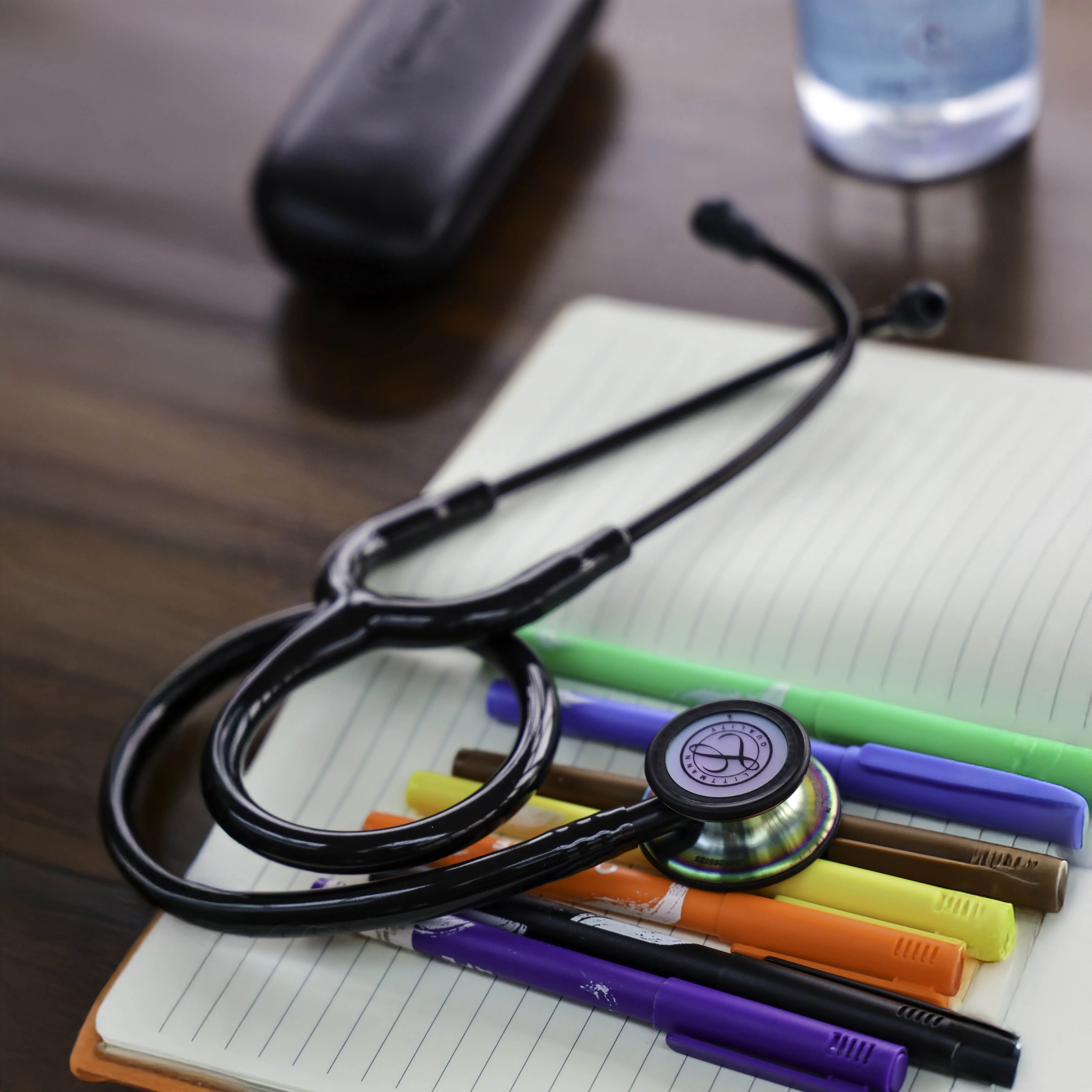 Littmann Classic III Monitoring Stethoscope: Black - Rainbow Finish 5870