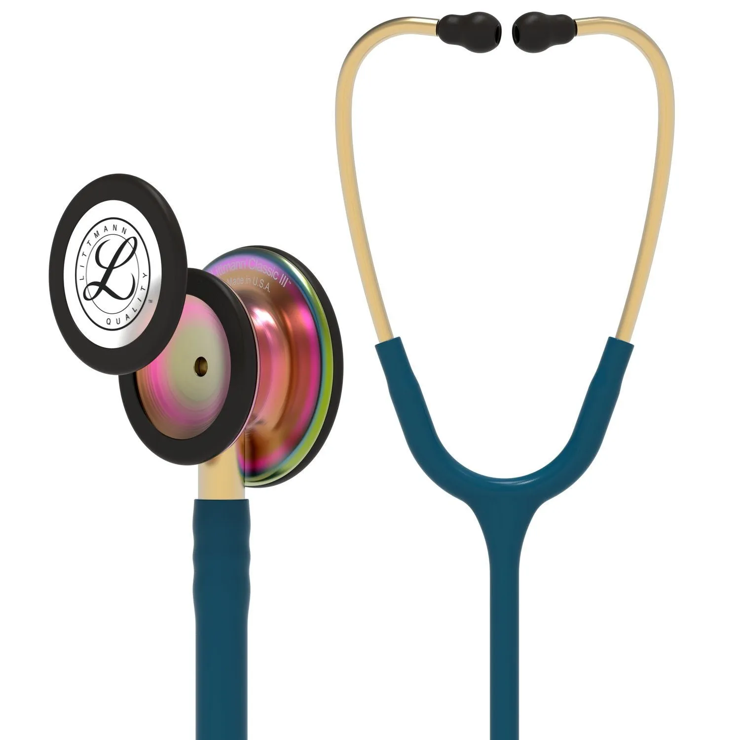 Littmann Classic III Monitoring Stethoscope: Caribbean Blue Rainbow 5807 - Freshers Voucher