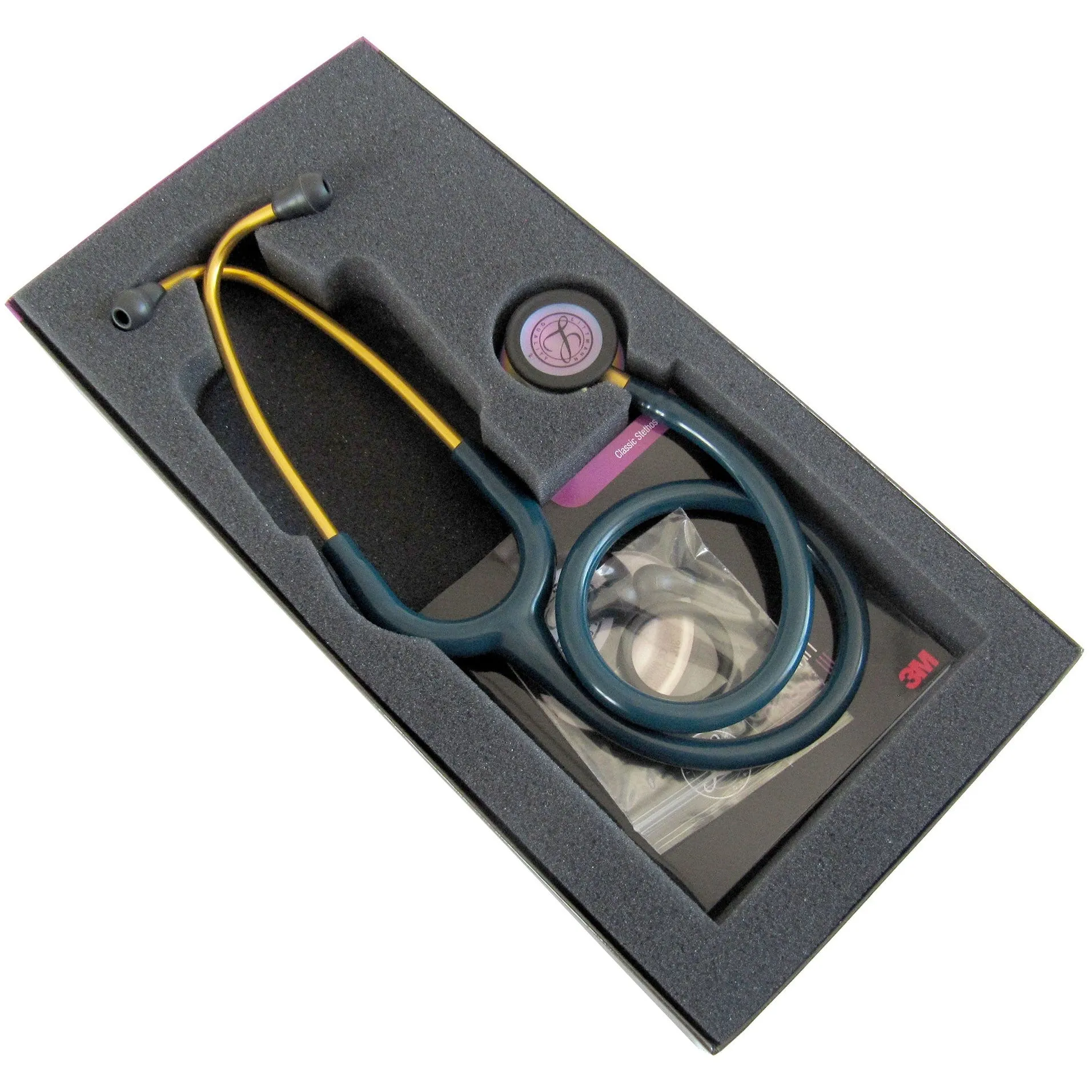 Littmann Classic III Monitoring Stethoscope: Caribbean Blue Rainbow 5807 - Freshers Voucher