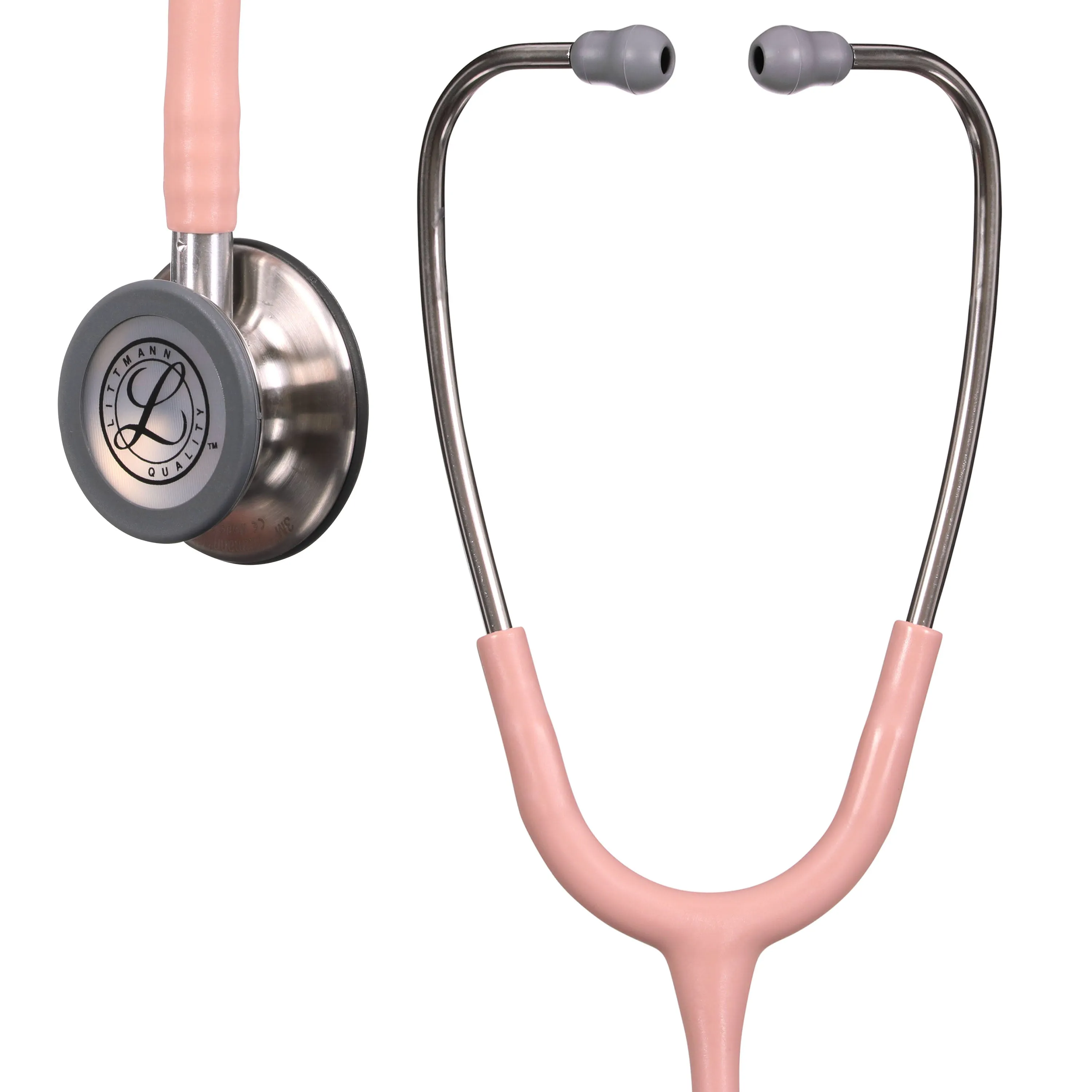 Littmann Classic III Monitoring Stethoscope: Satin Champagne Rose Tube 5910C - Over Engraved