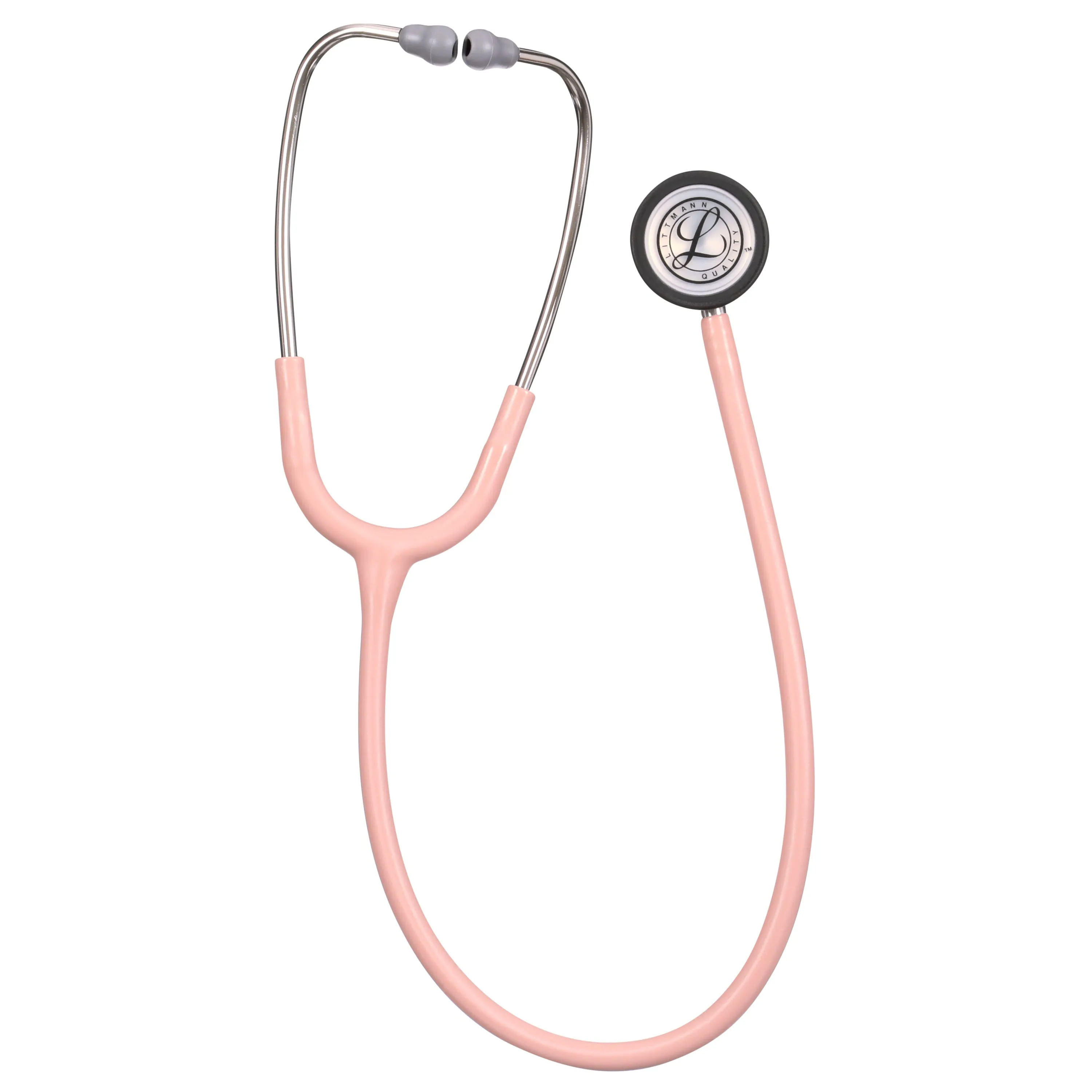 Littmann Classic III Monitoring Stethoscope: Satin Champagne Rose Tube 5910C - Over Engraved