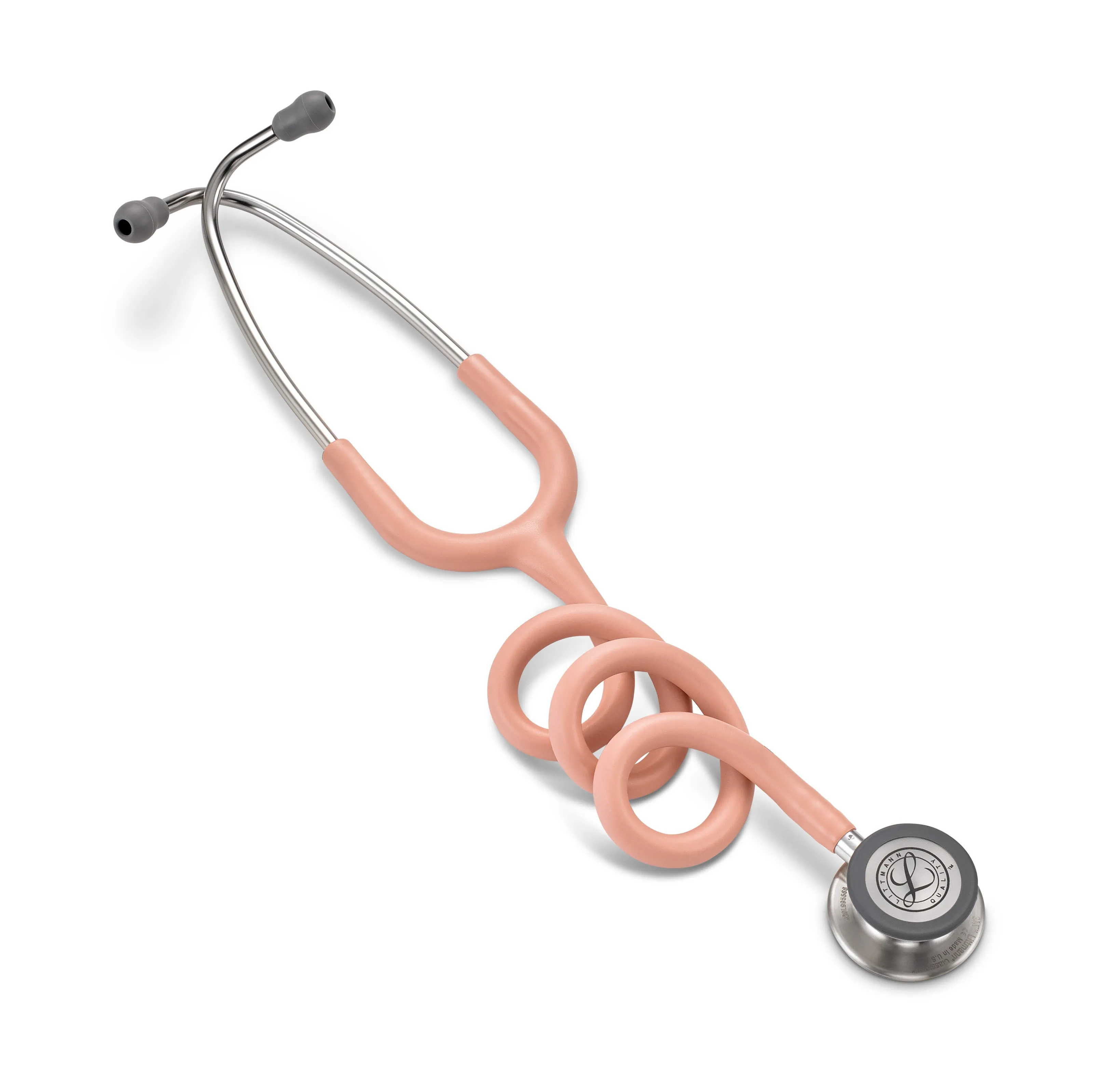 Littmann Classic III Monitoring Stethoscope: Satin Champagne Rose Tube 5910C - Over Engraved