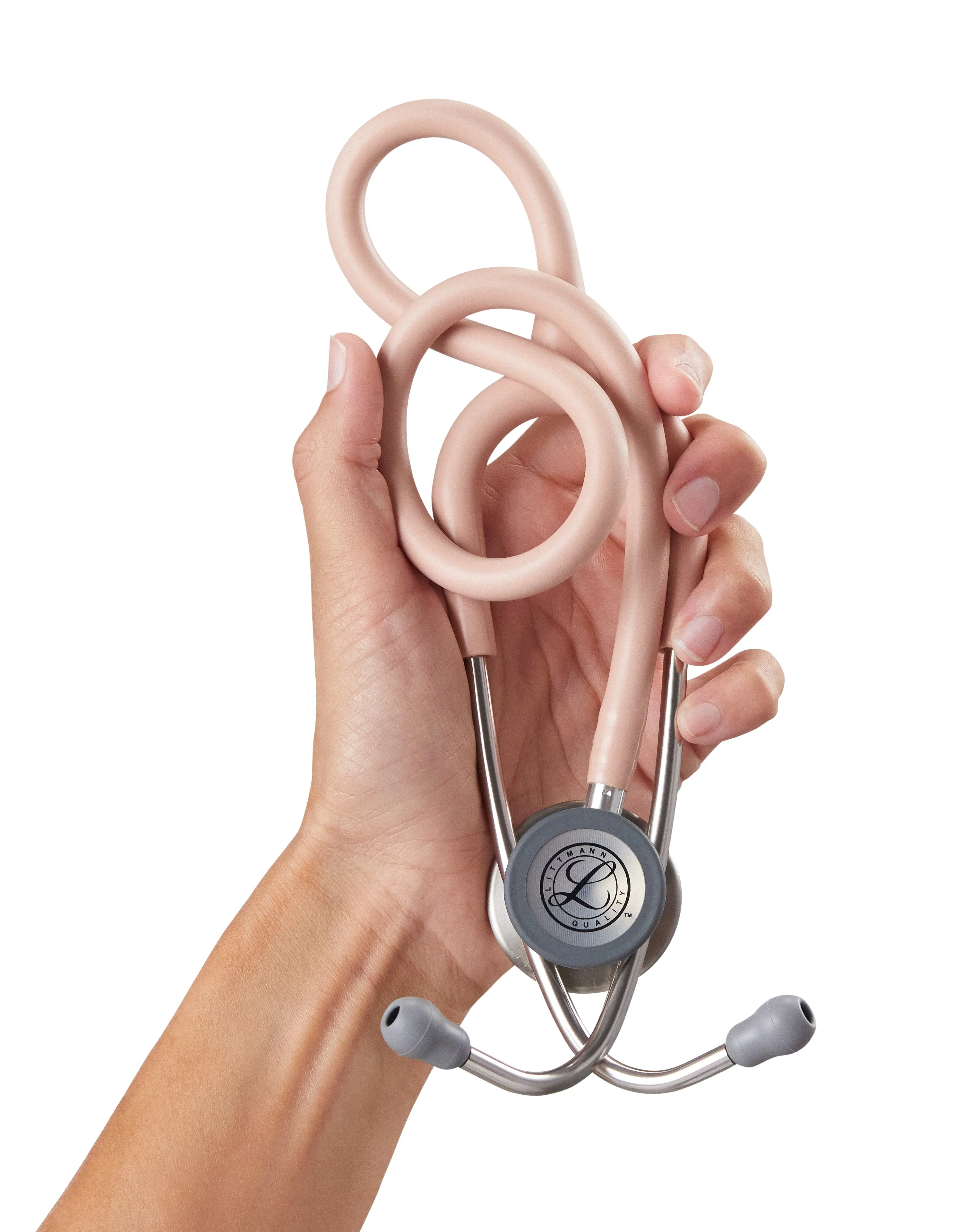Littmann Classic III Monitoring Stethoscope: Satin Champagne Rose Tube 5910C - Over Engraved