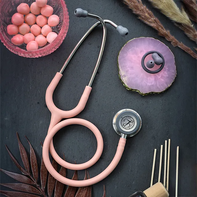 Littmann Classic III Monitoring Stethoscope: Satin Champagne Rose Tube 5910C - Over Engraved