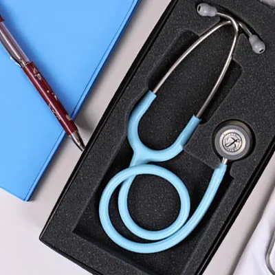 Littmann Classic III Monitoring Stethoscope: Satin Marine Blue Tube 5912C