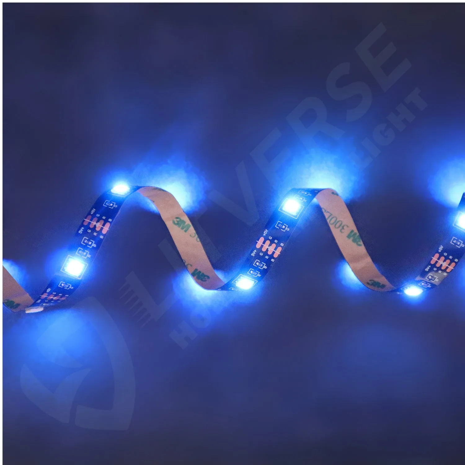LITVERSE Light Strips 1Meter | RGB 5050 Color Changing LED Strip Light with USB Cable for TV Backlight, Bedroom, Cabinet Shelf Display (1 Meter for 16'' to 28''-Multi)