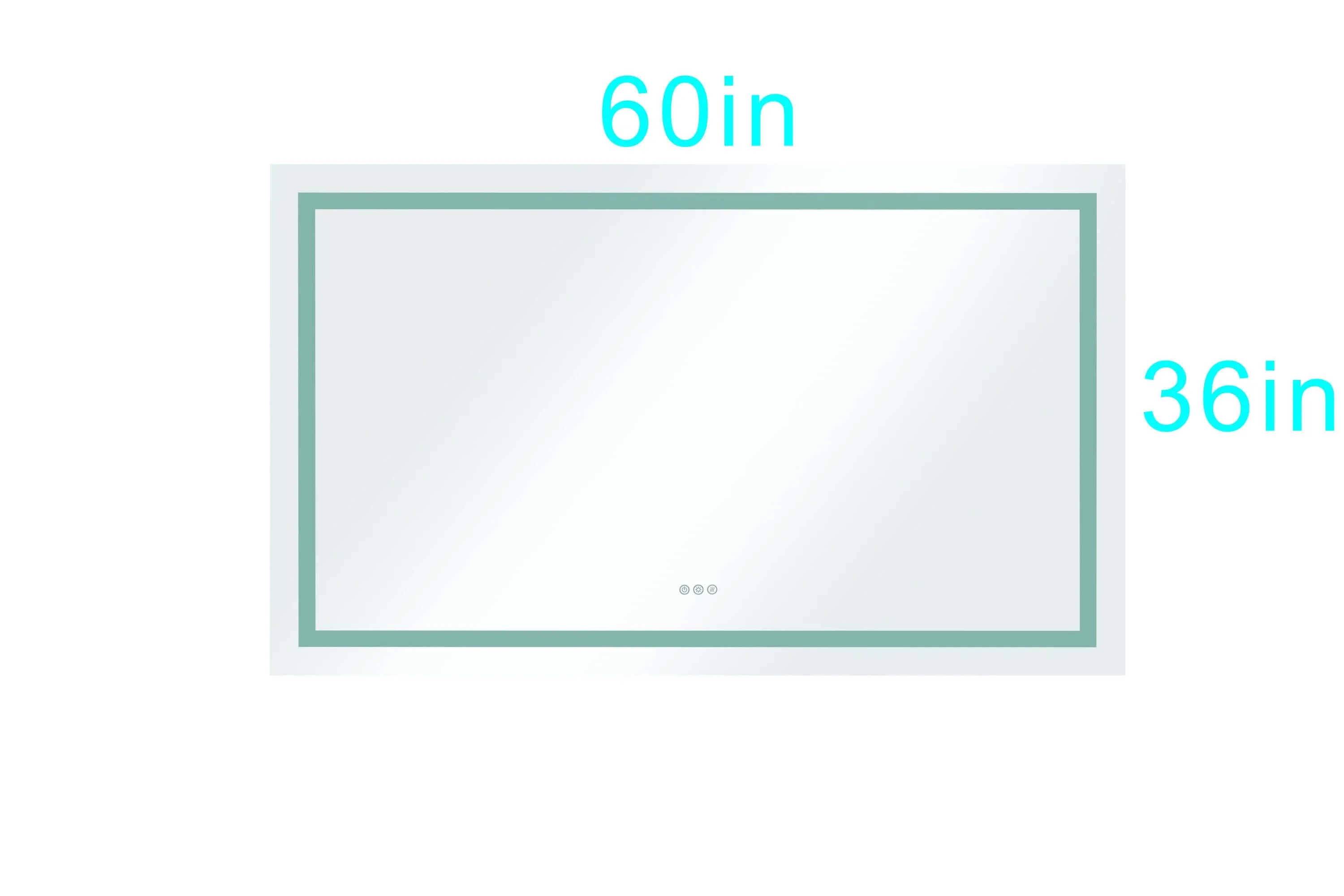 Luxurious 60in Frameless LED Vanity Mirror with Smart Touch