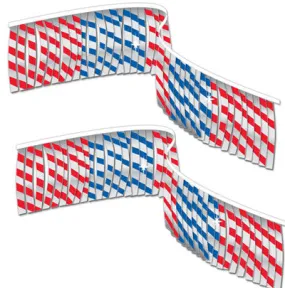Metallic Leaf Mirror-Brite Pennant Streamers