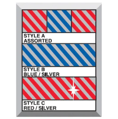 Metallic Leaf Mirror-Brite Pennant Streamers