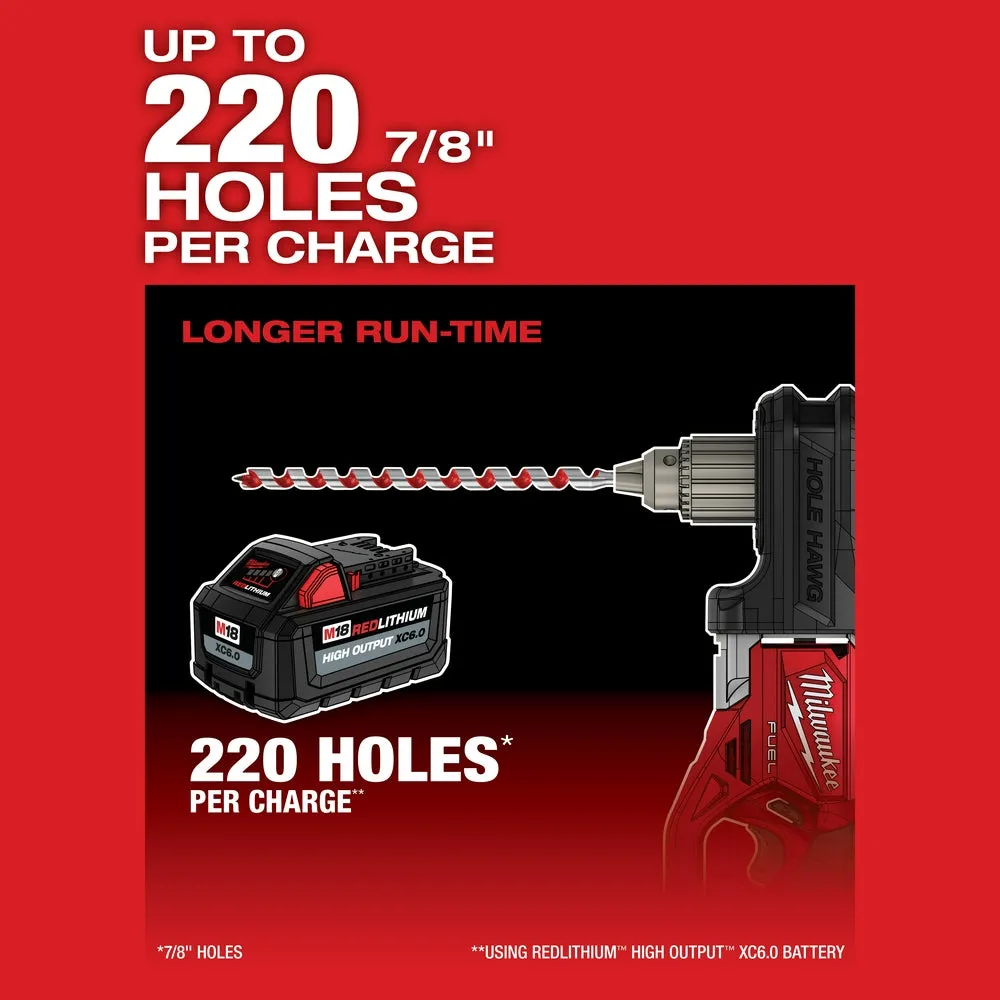 Milwaukee 2808-80 M18 FUEL 18V HOLE HAWG Right Angle Drill - Bare Tool, Recon