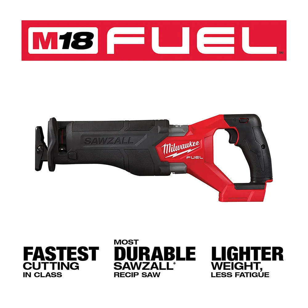 Milwaukee 2821-20SK5 M18 FUEL 18V SAWZALL Recip Saw w/ Battery and Charger