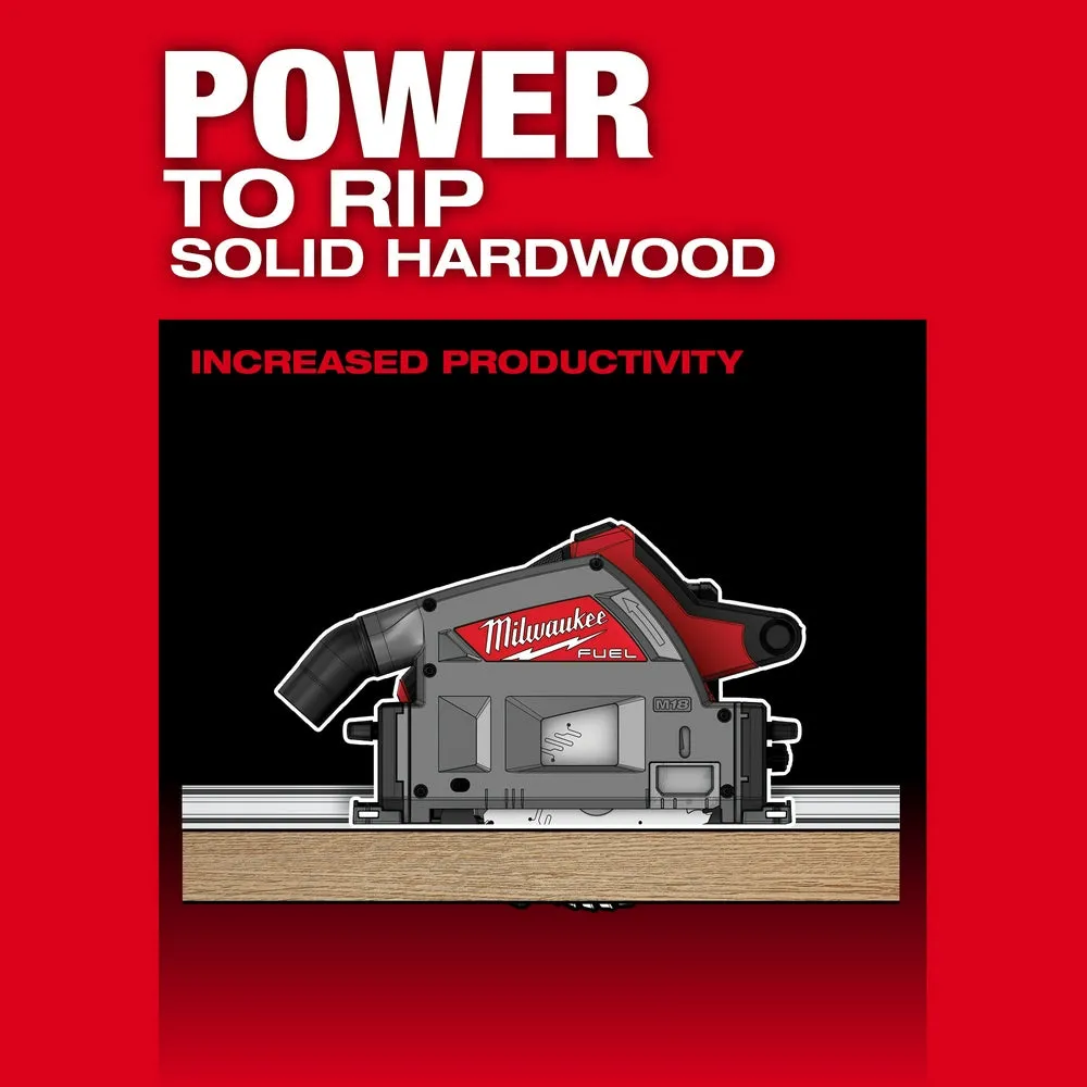 Milwaukee 2831-20X55 M18 FUEL 18V 6-1/2" Plunge Track Saw w/ Clamp and 55" Track