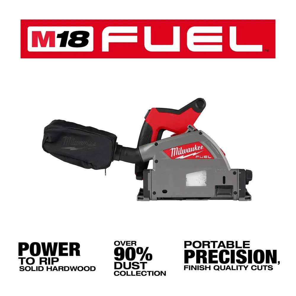 Milwaukee 2831-20X55 M18 FUEL 18V 6-1/2" Plunge Track Saw w/ Clamp and 55" Track