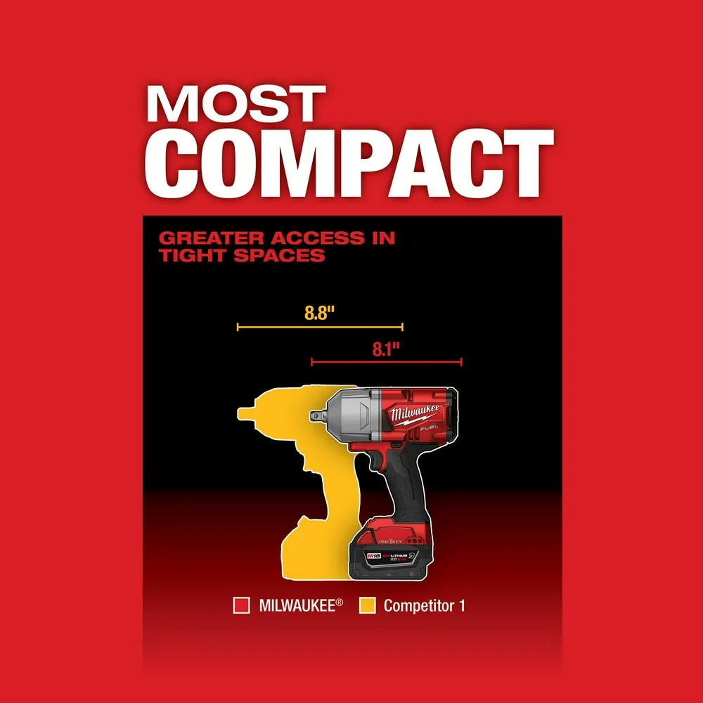 Milwaukee 2862-22R M18 FUEL 18V 1/2" High Torque Impact Wrench Pin Detent Kit