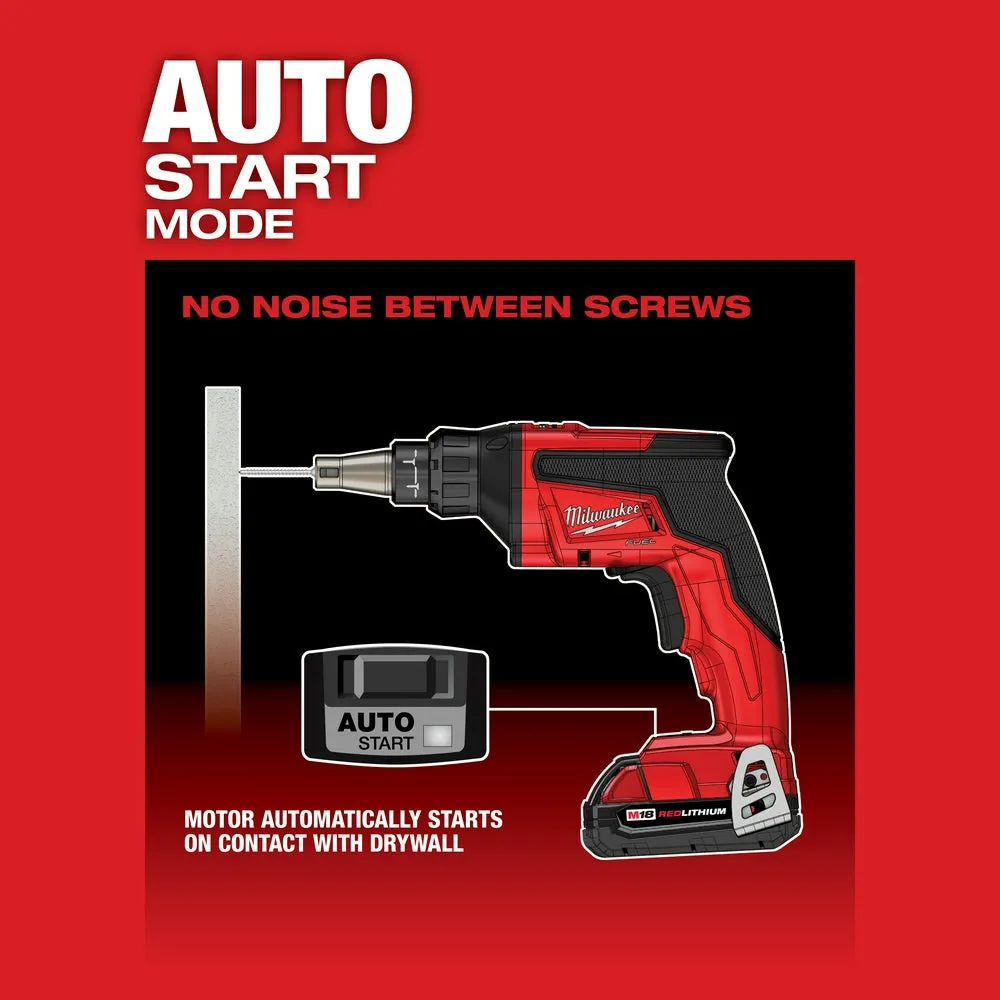 Milwaukee 2866-22 M18 FUEL 18V Drywall Scew Gun Kit w/ Drywall Cut Out Tool
