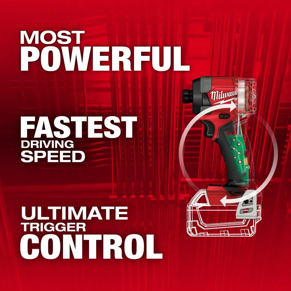 Milwaukee 2953-20 M18 FUEL 18V 1/4" Hex Cordless Li-Ion Impact Driver -Bare Tool