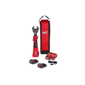 Milwaukee 2978-22 Tool M18 18V Lithium-Ion Cordless FORCE LOGIC 6-Ton Utility Crimping Kit with D3 Snub Nose Jaw