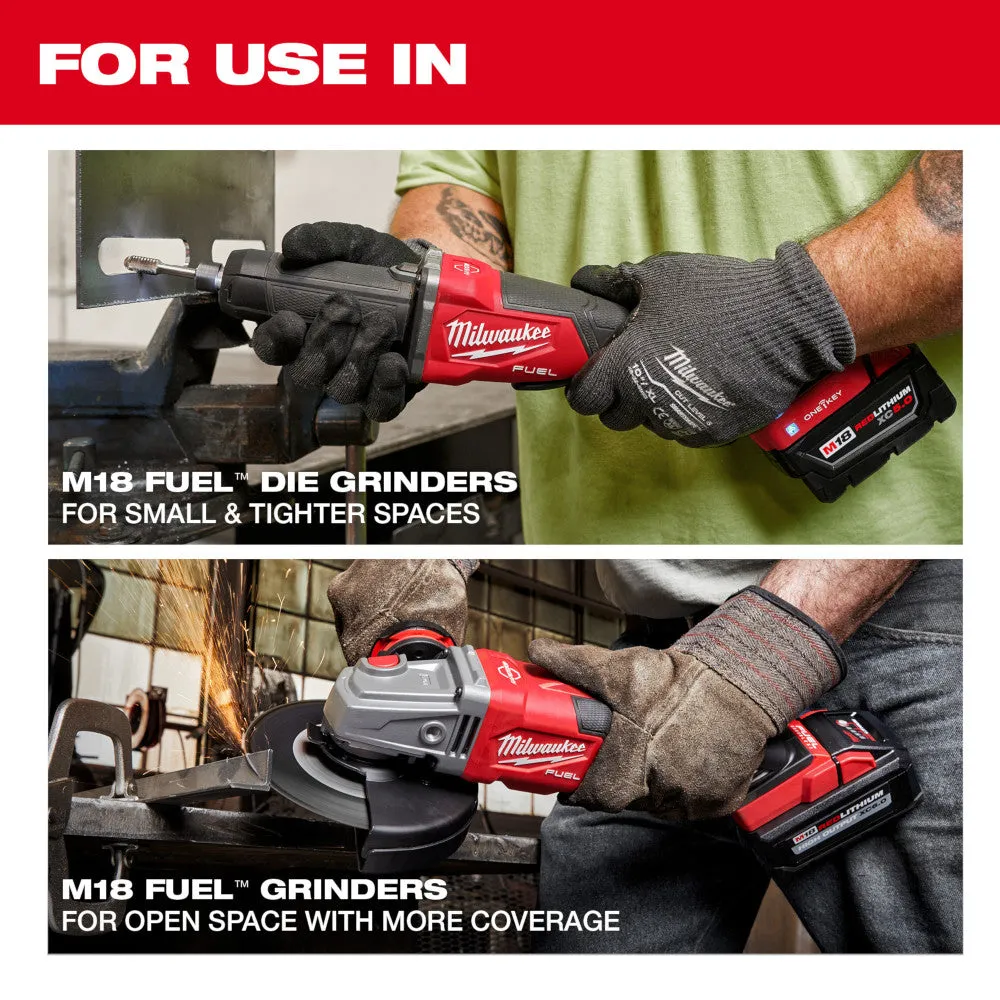 Milwaukee 2984-20 M18 FUEL 18V Braking Die Grinder w/ Paddle Switch - Bare Tool