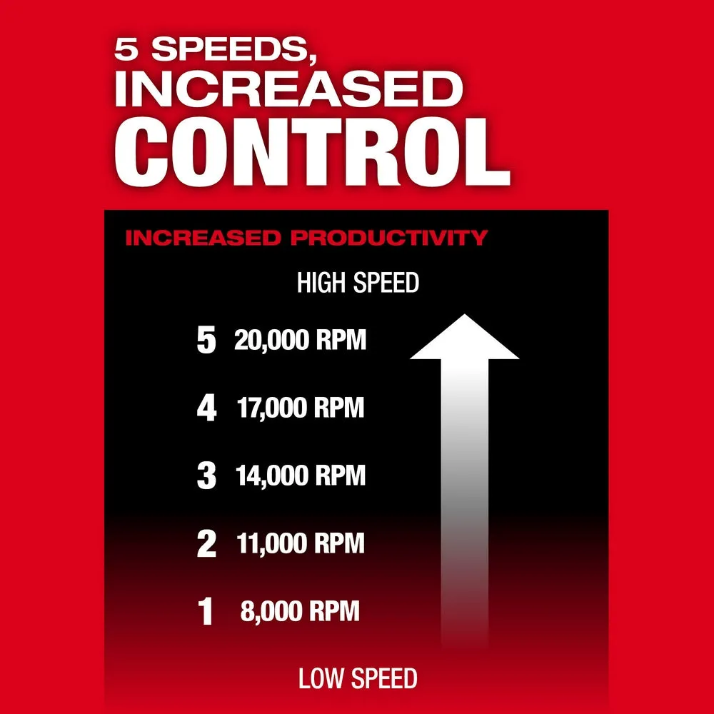 Milwaukee 2984-80 M18 FUEL 18V Braking Die Grinder Paddle - Recon - Bare Tool
