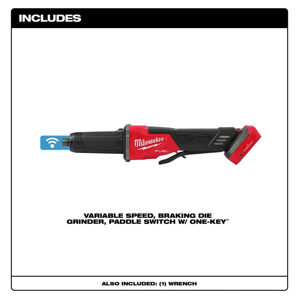 Milwaukee 2984-80 M18 FUEL 18V Braking Die Grinder Paddle - Recon - Bare Tool