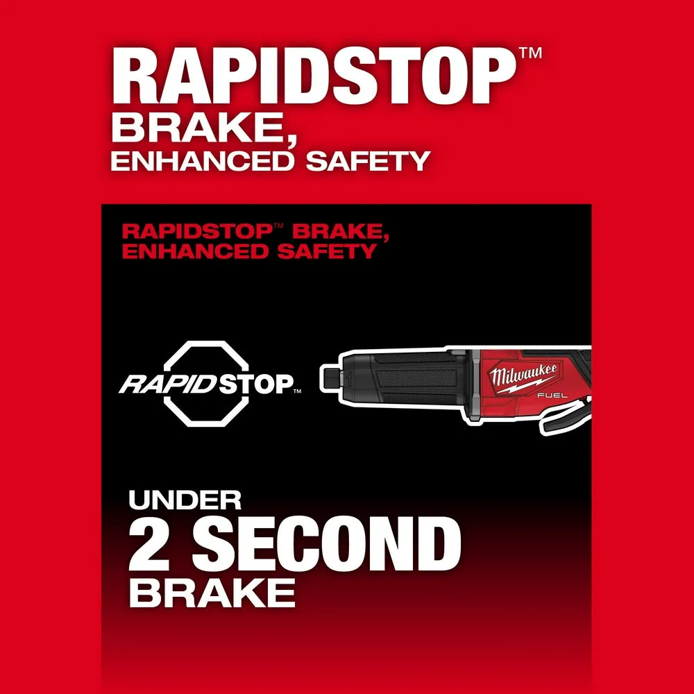 Milwaukee 2984-80 M18 FUEL 18V Braking Die Grinder Paddle - Recon - Bare Tool